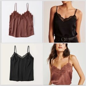 Abercrombie & Fitch Lace Trim Camisoles (2-pack) - size XXS